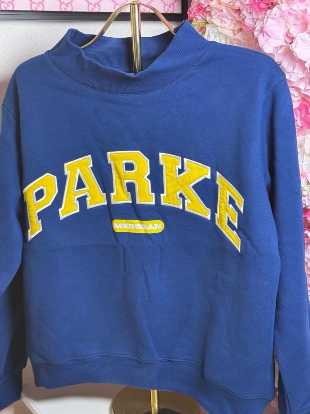 Michigan Wolverines Parke x ’47 Women's Varsity Mockneck